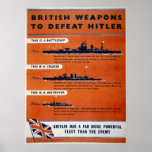 British weapons WW2 - Battleships Posters