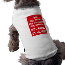 British WW2 Propaganda Dog Tshirt