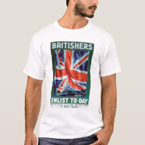 Britishers Enlist Today (US02116) t-shirts