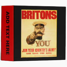 Britons Wants You, Lord kitchener Vinyl Binders