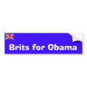 Brits for Obama Bumper Sticker bumper stickers by yayaya17 Brits for Obama Bumper Sticker bumper stickers