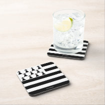 Brittany Flag (Breton) cork coasters