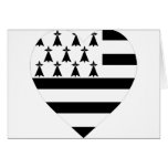 Brittany Flag Heart Greeting Card