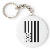 Brittany Flag Keychains