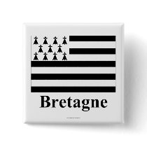 Brittany Flag with Name in French buttons by Vexillophile Brittany Flag with Name in French buttons
