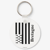 Brittany Flag with Name in French keychains by Vexillophile Brittany Flag with Name in French keychains