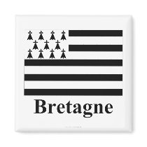 Brittany Flag with Name in French magnets