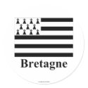 Brittany Flag with Name in French stickers