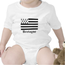 Brittany Flag with Name in French t-shirts by Vexillophile Brittany Flag with Name in French t-shirts
