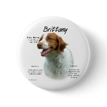 Brittany History Design Pinback Buttons