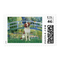 Brittany Spaniel 3 - Bridge Postage Stamps