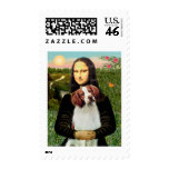 Brittany Spaniel 3 - Mona Lisa postage