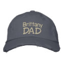 Brittany Spaniel Dad Gifts embroidered hat