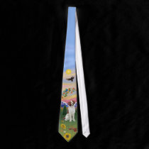 Brittany Spaniel in Mountain Country - Customized ties