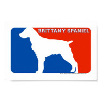 Brittany Spaniel Major League Dog Print by dogsilhouettes Brittany Spaniel Major League Dog Print