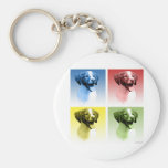 Brittany Spaniel Pop Art Keychains