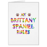Brittany Spaniel Rules Fun Cards