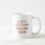 Brittany Spaniel Rules Fun Coffee Mug