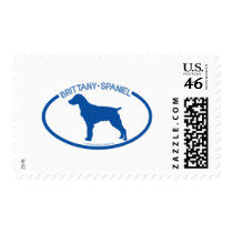 Brittany Spaniel Silhouette Stamp