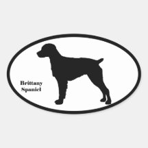 Brittany Spaniel SIlhouette Stickers