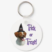Brittany Spaniel Trick keychains