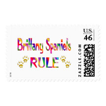 Brittany Spaniels Rule Stamp