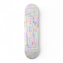 Brittany Text Design II Skateboard