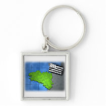 Brittany with its own flag keychain