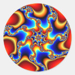 Brittle - Fractal Round Sticker