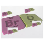 Bro as Br Bromine and O Oxygen Letterhead Design