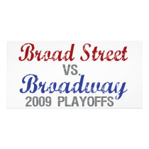 Broad St vs. Broadway Photo Card