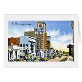 Broad Street, Augusta, Georgia card