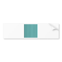 Broad Stripes-Green2-Celeste and Deep Jungle Green Bumper Stickers