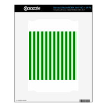 Broad Stripes - Green 1 - Offwhitegreen and Green Decals For NOOK