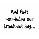 Broadcast day...click t-shirts