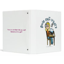 Broadcaster (Blonde) 3 Ring Binders