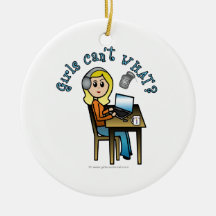 Broadcaster (Blonde) Christmas Tree Ornament