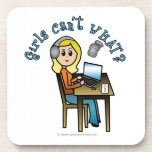 Broadcaster (Blonde) Coasters