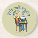 Broadcaster (Blonde) Drink Coaster