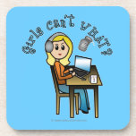 Broadcaster (Blonde) Drink Coasters