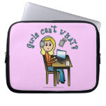 Broadcaster (Blonde) Laptop Computer Sleeve