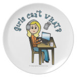 Broadcaster (Blonde) Party Plates