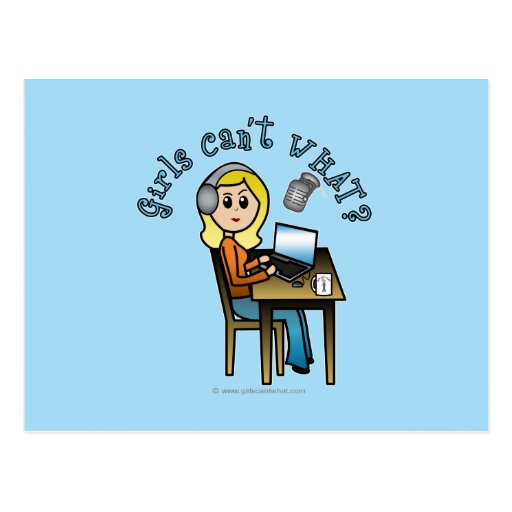 Broadcaster (Blonde) Post Cards