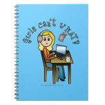Broadcaster (Blonde) Spiral Notebooks