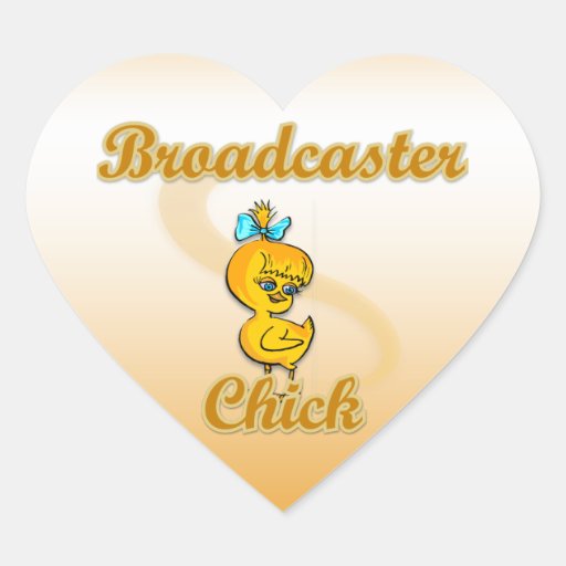Broadcaster Chick Stickers