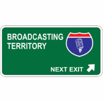 Broadcasting Next Exit photo sculptures