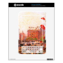 Broadway and Fifth Avenue by Childe Hassam Decal For Kindle