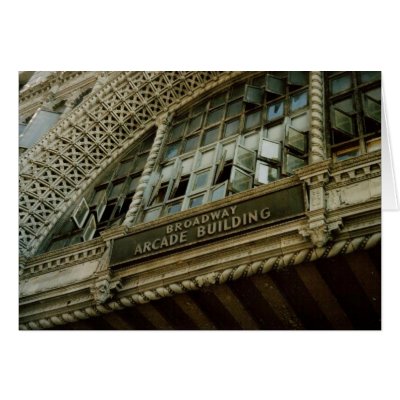 Broadway Arcade Building- Los Angeles Card by quetzal323