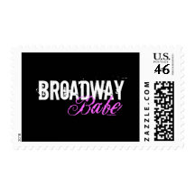 Broadway Babe Postage Stamps