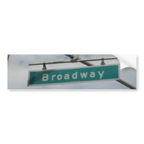 broadway bumper stickers by Nadinekabbani12 broadway bumper stickers